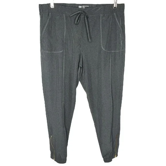 Albion Fit Jetsetters Joggers sz L * Charcoal Gray Jetsetter Jogger Pants - Picture 1 of 7